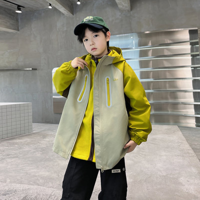 儿童装男童秋装外套2025新款春秋款中大童三合一秋季可拆卸冲锋衣