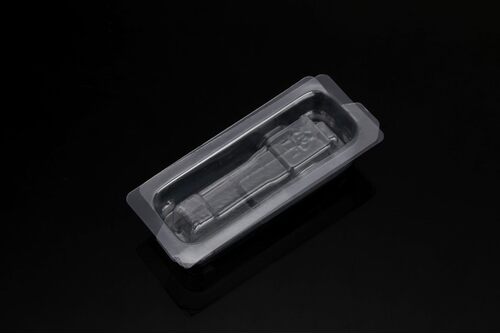 SFP 光模块天地盖式防静电单支吸塑盒（上下盖分离）
