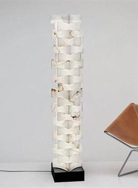 设计师售楼处样板房奢华天然云石落地灯艺术雕塑高颜值客厅别高端