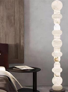 现代简约天然云石落地灯设计师款轻奢客厅卧室床头酒店样板间灯具