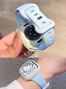 蝴蝶扣硅胶小蛮腰运动手表带适用苹果applewatch S11 109代SE腕带