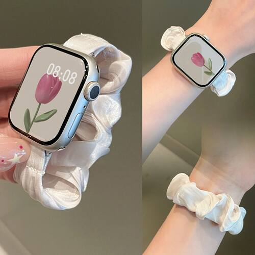 高颜值小清新雪纺发圈表带