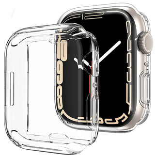 透明表壳全包适用applewatch S9防摔保护壳苹果iwatch8765432代SE