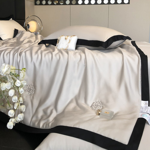 高端140支兰精天丝夏凉被四件套