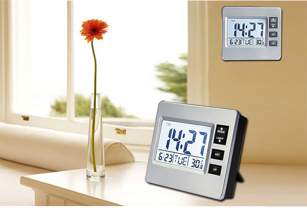 聪明钟数字闹钟夜光床头电子时钟创意学生静音电子小桌钟新品爆款