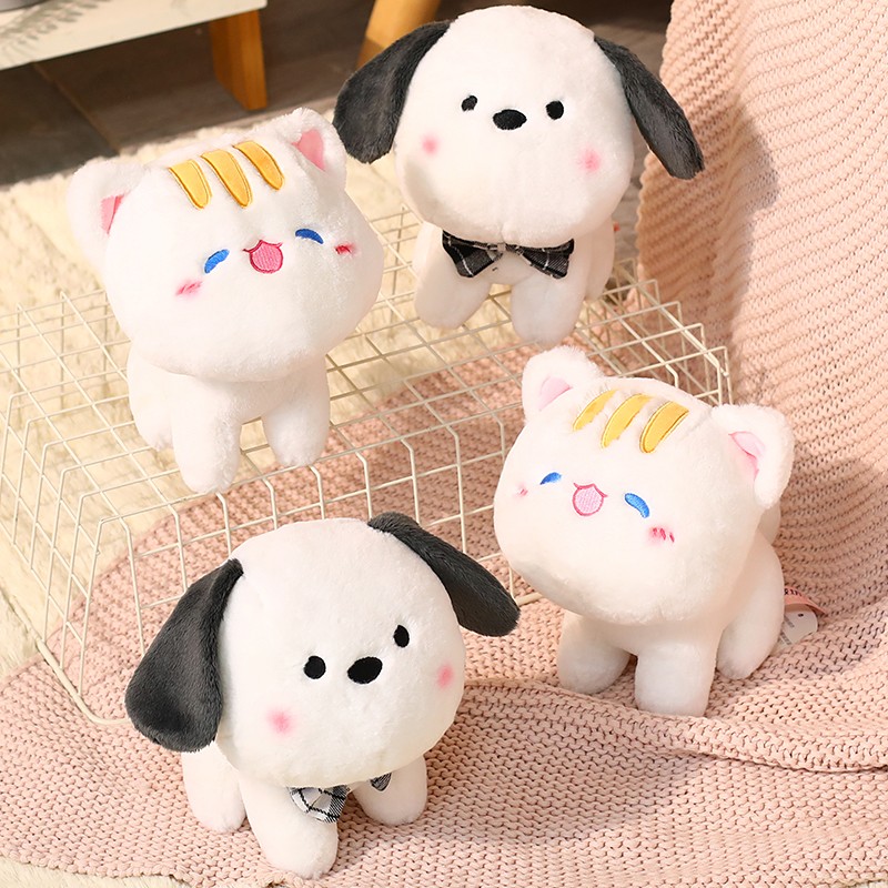可爱小狗呆萌猫咪玩偶
