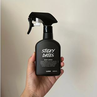 英国LUSH椰枣布丁身体喷雾 Sticky dates焦糖甜香
