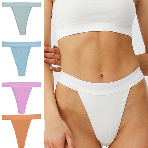 高腰显腿长高开叉运动纯棉女T裤