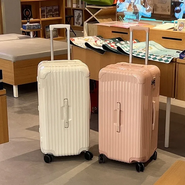 加厚PC拉杆箱24寸耐摔大容量行李箱女30寸旅行箱26密码箱包皮箱子