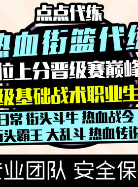 热血街篮代练排位上分晋级赛赛等级日常职业生涯基础战术乱斗