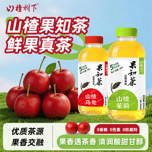 山楂树下官方旗舰店乌龙茶茉莉花果知茶饮料果汁酸甜解腻饮品整箱
