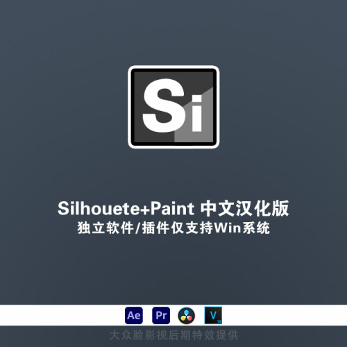 Win中文汉化-跟踪擦除绘制修补独立Si软件+AE/PR/OFX插件