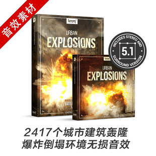 2417个城市建筑轰隆爆炸倒塌环境无损音效 Urban Explosions