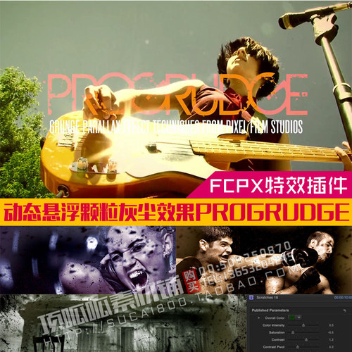 动态悬浮颗粒灰尘效果 PROGRUDGE Final Cut Pro X FCPX 插件