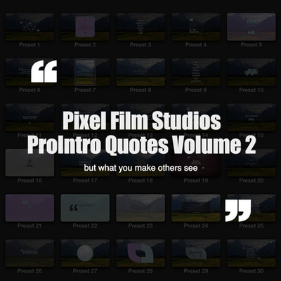 30种引用概述文字动画FCPX字幕插件 ProIntro Quotes Volume 2