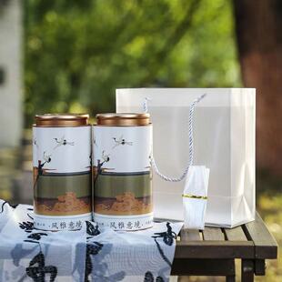 风雅时节礼盒装茶叶罐马口铁礼盒包装茶叶罐半斤装通用茶叶礼盒