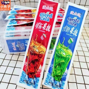 波士达果板果冻长条袋装可乐雪碧味蒟蒻网红爆款零食学生怀旧小吃