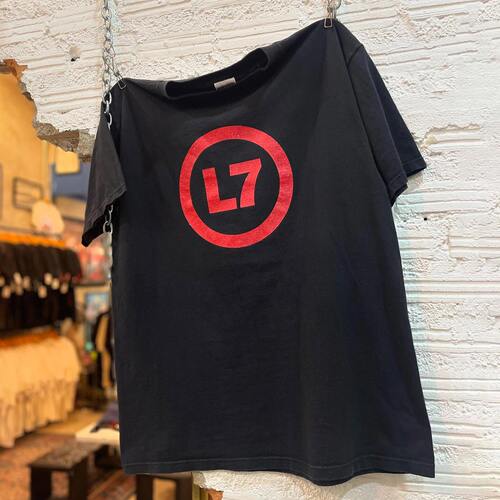 L7乐队朋克摇滚复古纯棉短袖T恤