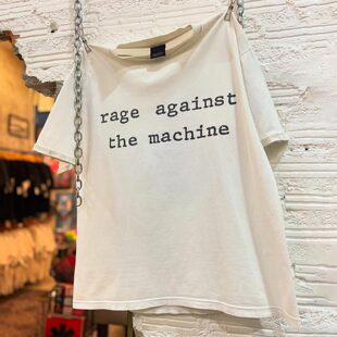 Rage Against The Machine愤怒机器乐队Vintage高街古着感短袖T恤