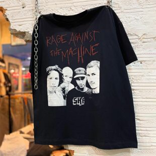 Rage Against The Machine摇滚乐队美式复古VTG高街纯棉短袖T恤男