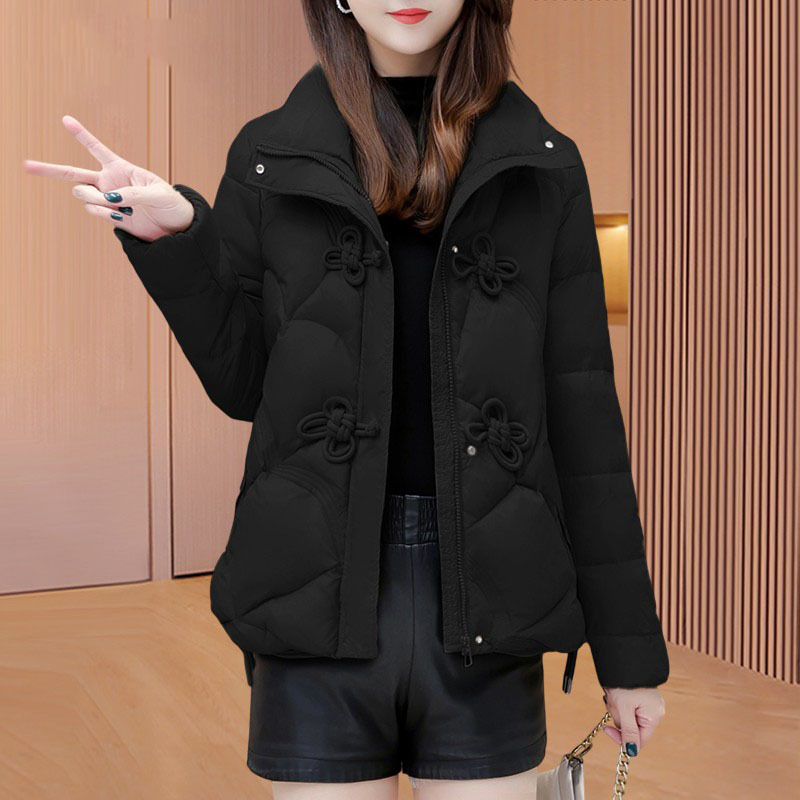 高端品牌洋气小个子短款羽绒棉衣晋江棉服女冬季小棉袄子夹棉外套