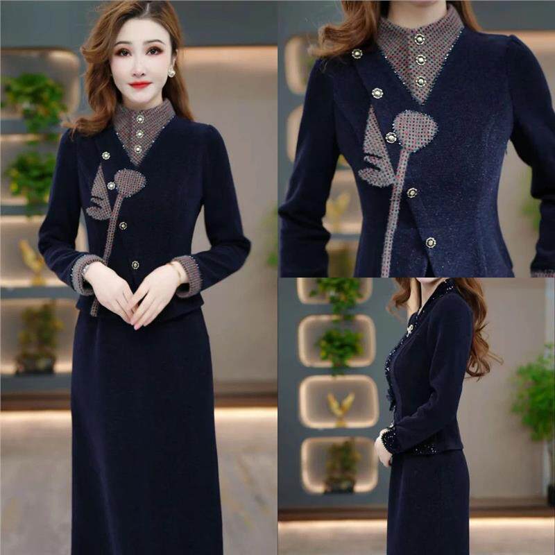 连衣裙2025新款今年流行爆款冬季显瘦气质时尚减龄修身收腰打底裙