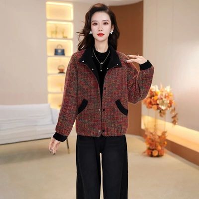 2025新款今年流行爆款中年女士妈妈装秋款优雅女装时尚休闲短外套