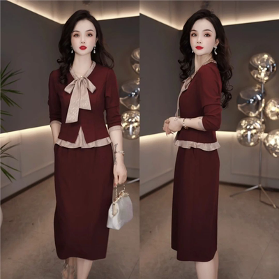 连衣裙2025新款今年流行爆款秋优雅显瘦设计感气质名媛长袖中长款