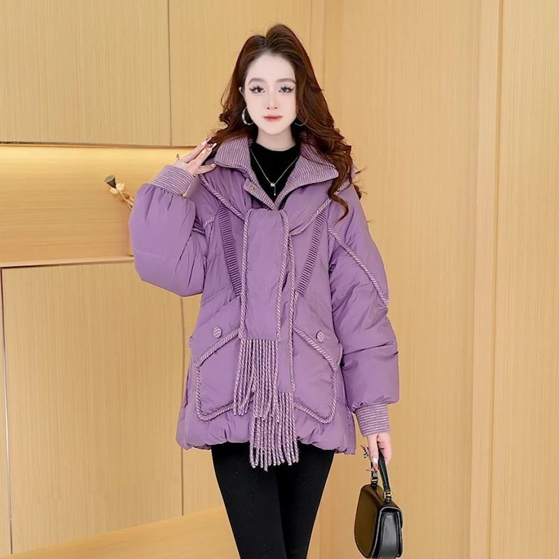 2025新款今年流行爆款羽绒服冬季白鸭绒羽绒服休闲保暖外套女冬款