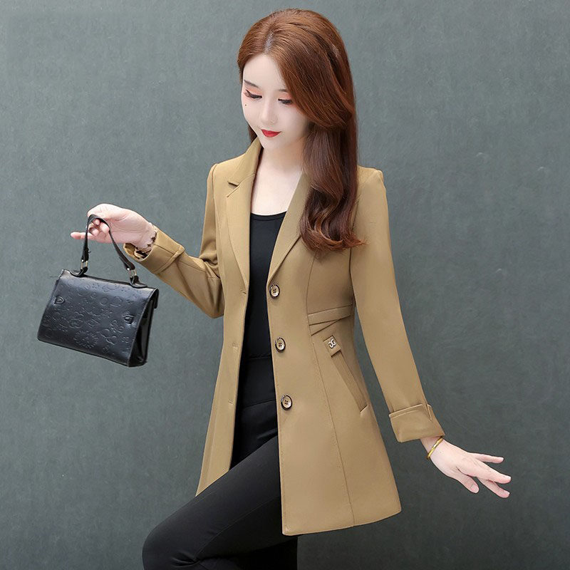 高端洋气小个子杭州意法风衣外套女2025春秋季爆款妈妈卡其色上衣