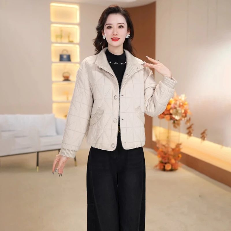 2025新款今年流行爆款秋冬优雅气质女装时尚加棉加厚休闲短外套