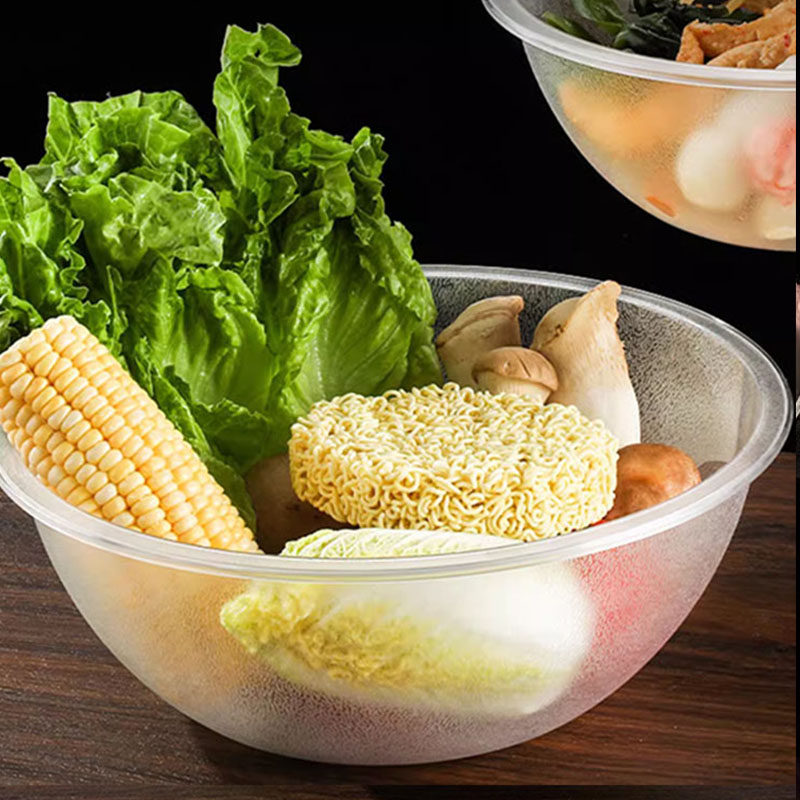 选菜盆麻辣烫亚克力盆同款碗圆形点菜盆冒菜装菜塑料盆子PC鸳鸯盆