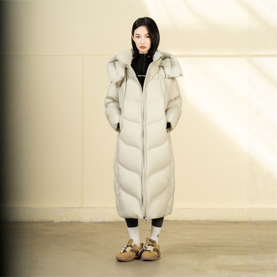 羽绒服翻新女士加长大衣阔版面包