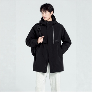 2025新款男中长脱卸和面派克羽绒服旧翻新改造定做非九半成品外壳