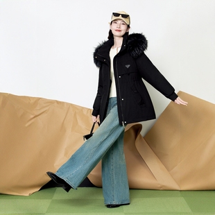 2025新款羽绒服翻新女士一手长修身派克脱卸定做改非半九成品衣壳