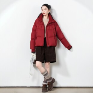 2026新款羽绒服旧翻新女短款A版休闲面包定做改款非半九成品衣壳