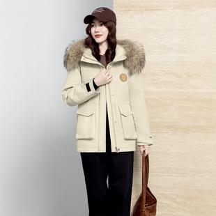 2025新款羽绒服翻新女士一手长休闲派克脱卸定做改非半九成品衣壳