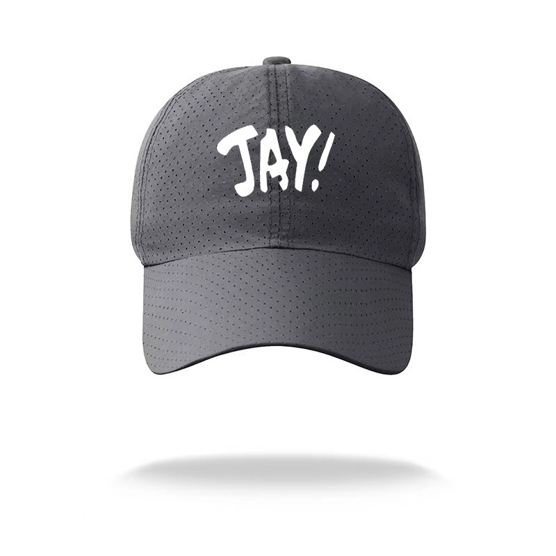 软顶速干帽子周杰伦同款帽子潮流演唱会衣服JAY简约字母学生棒球