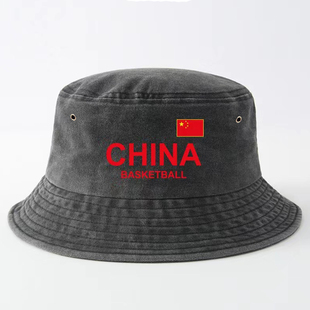 中国男篮国家队篮球训练服帽子渔夫帽男女简约帽遮阳帽盆帽情侣户