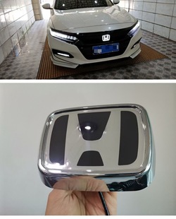 专用于本田十代雅阁发光标 皓影中网灯带灯车标LED发光中网标改装