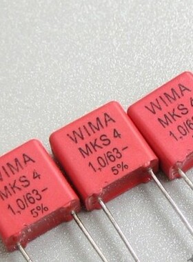 全新105德国 WIMA 威马 MKS4系 1uf 63V 铜脚 1.0uf 105 薄膜电容