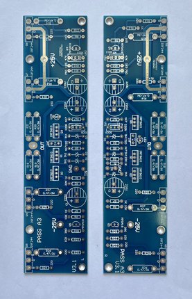 Pass A3功放板30W 单端甲类 镜像板 胆味暖声 PCB 空板 一对价