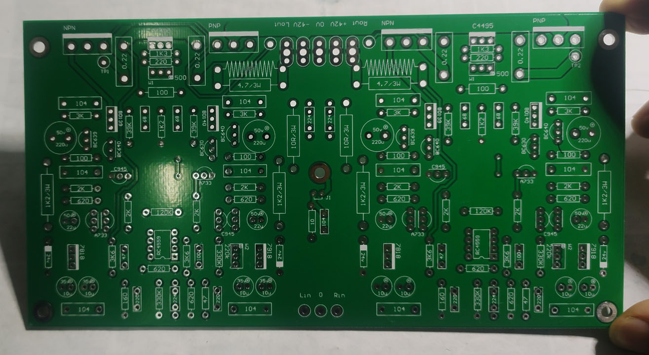 瑟顿SF60电路 60w*2 前级+后级功放板 空板