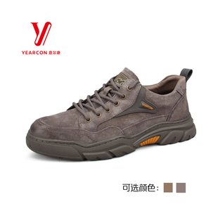 新款 鞋 男鞋 猪皮厚底系带复古工装 S542AR53747A 时尚 2025意尔康秋季