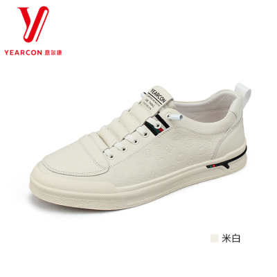 意尔康正品男鞋休闲小白鞋