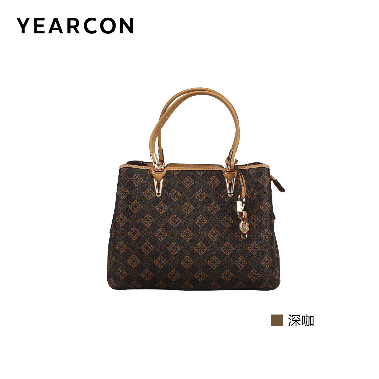 意尔康女包2026春季新款女士时尚印花手提包单肩斜挎包61Y28077