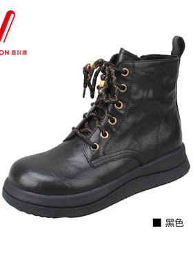 意尔康女鞋2025冬季新款时尚百搭女棉靴休闲短靴女靴5864GM31727B