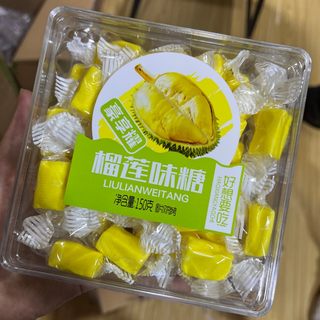 泰国风味榴莲糖特浓正宗榴莲糖软糖水果味奶糖盒装糖果网红小零食