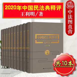 新民法典法律适用解释指引案例探讨 十卷本 2020新民法典主旨阐释权利概念 王利明杨立新王轶等 中法图正版 2020新中国民法典释评