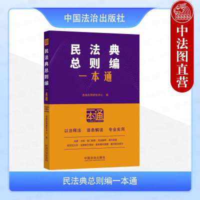 正版 民法典总则编一本通 第十版 中国法治出版社 法律法规部门规章司法解释请示答复条文意旨案例裁判摘要